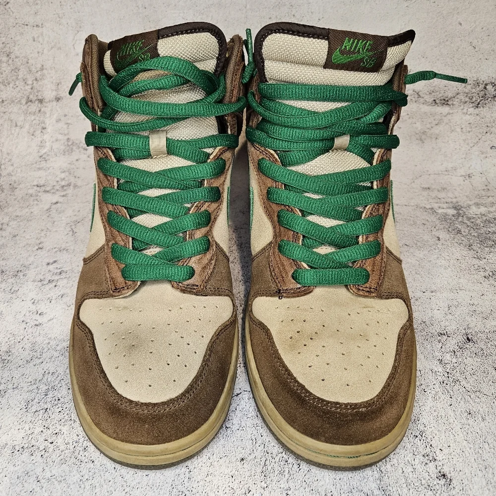 2007 Nike SB Premium Dunk High "Wood Deck" / Mens Size 10.5 - Picture 2 of 11